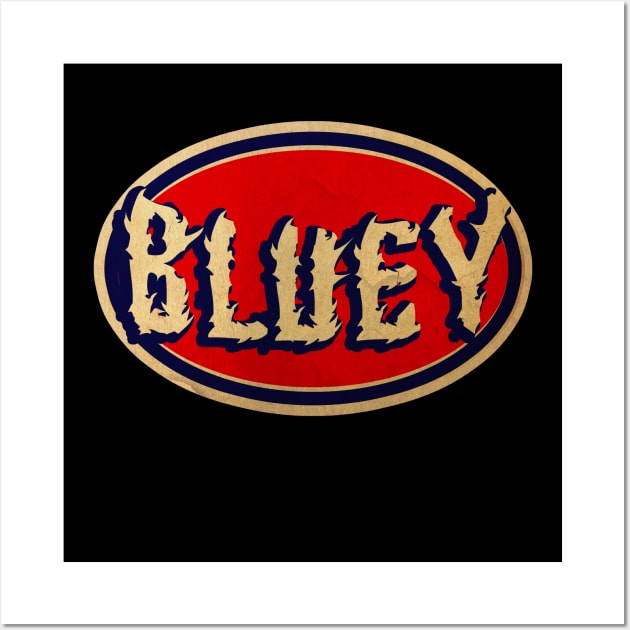 _the BLUEy - vintage look design_exclusive Wall Art by albertkeith48